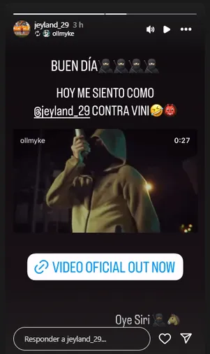 Jeyland Mitchell en su cuenta de IG