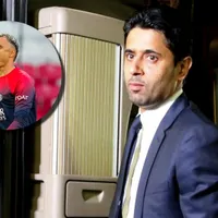 El presidente del PSG parece marcarle la salida a Keylor Navas. (Foto: Getty Images)