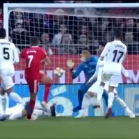 Atajadón de Keylor Navas contra el Girona