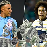 La comparación de salarios entre Keylor y Adalberto Carrasquilla.