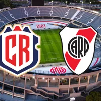 El escudo de la Selección de Costa Rica y el de River Plate.