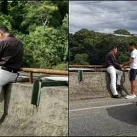 Humanidad: Johan Venegas le salvó la vida a un hombre que se estaba por suicidar