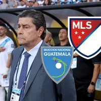 Luis Fernando Tena con la Selección de Guatemala.