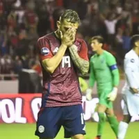 Kenneth Vargas se emocionó al anotar su gol.