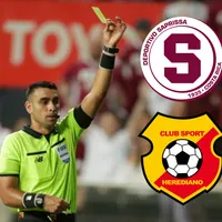Juan Gabriel Calderón pitará la final de ida del Clausura 2026: cómo les fue a Saprissa y a Herediano bajo su arbitraje