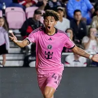 David Ruiz con la camiseta del Inter Miami mientras se lamenta.