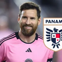 Lionel Messi con la camisa de Inter Miami.