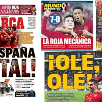 Así titularon los medios de prensa española la paliza ante Costa Rica