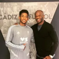 David Suazo y el Choco Lozano se encontraron en Cádiz y se tiraron piropos