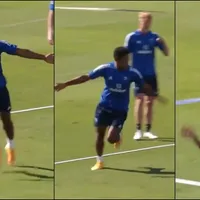 Viral: “Choco” Lozano hizo un festejo peculiar tras anotar en entreno del Cádiz