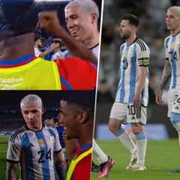 Enzo Fernández reveló a cuál de los dos panameños le regaló la camiseta al final del partido [VIDEO]