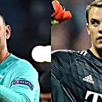 Keylor Navas ante Manuel Neuer en la final de la UEFA Champions League