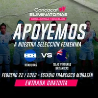 Honduras vs. Islas Vírgenes Británicas: cuándo, dónde y por qué canal ver la fecha 3 del Grupo E de la Clasificatoria al Campeonato Femenino de la Concacaf 2022