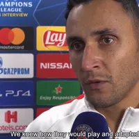 Palabras de humildad de Keylor tras atajar penal que salvó a PSG en Champions