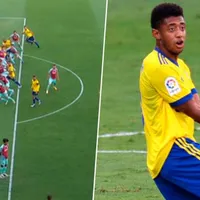 El VAR le anula mal un gol al Cádiz por supuesto offside de Anthony Lozano [VIDEO]