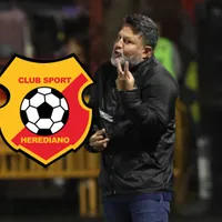 Jafet Soto durante el partido de Herediano ante Puntarenas.