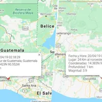 Se registraron dos temblores en Guatemala
