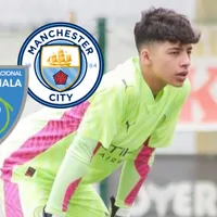 Lucas Alvarado en el Manchester City.