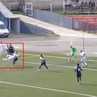 El golazo con el que Kevin Santamaría debutó en Llacuabamba de Perú