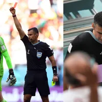 Árbitro guatemalteco Mario Escobar sacó la primera tarjeta roja del Mundial de Qatar 2022