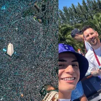 La caravana de la Selección Argentina recorrió algunos puntos de una Buenos Aires a puro festejo [VIDEO]