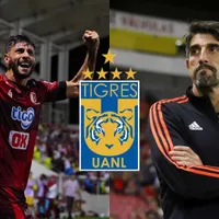 Francisco Grahl, jugador del Real Estelí, y Veljko Paunovic, DT de Tigres.