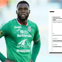 Yustin Arboleda denuncia al Marathón ante la FIFA