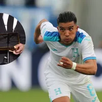 Michaell Chirinos con la camiseta de la Selección de Honduras.
