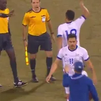 Ira total de los salvadoreños al final de su partido ante Dominicana