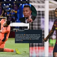 Carlos Pavón elogia y aconseja a Douglas Martínez después de su gol