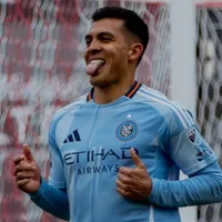 Alonso Martínez festeja su gol ante Toronto en la MLS.
