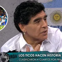 Los elogios de Diego Maradona tras el partido de Costa Rica ante Grecia en Brasil 2014