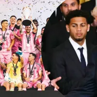 El regalo especial que dio David Ruiz a Donald Trump en la visita del Inter Miami: Messi se lo entregó en las manos
