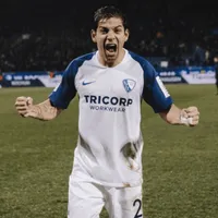 Cristian Gamboa fue titular en la agónica victoria del Bochum