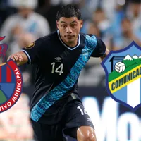 Darwin Lom con la camisola de la Selección de Guatemala.