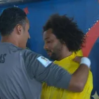Keylor y Marcelo se saludaron antes de enfrentarse