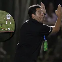 Entrenador de Managua explota por el arbitraje.