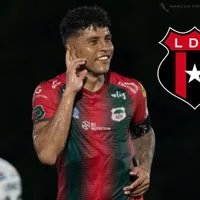 Johan Venegas le envía un guiño a Alajuelense.
