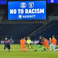 Keylor Navas formó parte de un día histórico en la Champions en contra del racismo