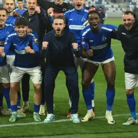 Oscar Santis disputó su primer juego oficial con el Dinamo Tbilisi de Georgia