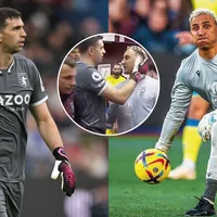 El emotivo encuentro entre Keylor Navas y Dibu Martínez.