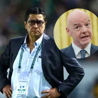 Luis Fernando Tena y Gianni Infantino.