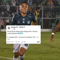 Óscar Santis le respondió a Aurora FC por el dardo recibido.