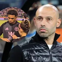 Javier Mascherano propina fuerte revés a David Ruiz en el amistoso de Inter Miami en Honduras