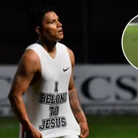 Brayan Moya anota impactante gol de mitad de cancha en triunfo del Olimpia (Foto: Brayan Moya)