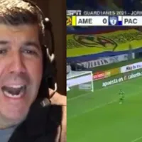 La emocionante narración de Fernando Palomo en un gol del América donde vio minutos Chucho López