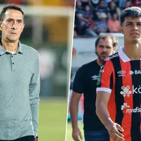 Alexandre Guimaraes terminó la Guerra Fría con Fernando Lesme. (Foto: La Teja)