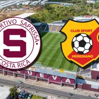 Todo listo para ver Saprissa vs. Herediano.