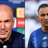Zidane le hizo un guiño a Keylor en la previa del partido contra PSG