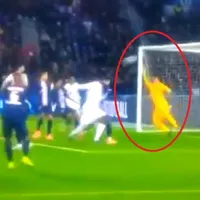 Keylor Navas salvó con los dedos un gol casi inevitable contra PSG
